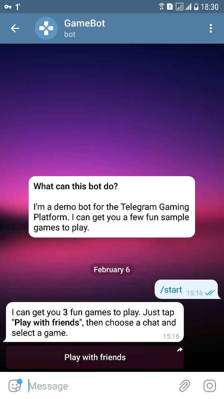 بازی تلگرام