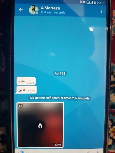 نحوه گرفتن اسکرین شات از سکرت چت تلگرام