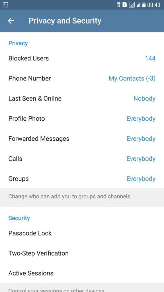 مخفی کردن شماره در تلگرام