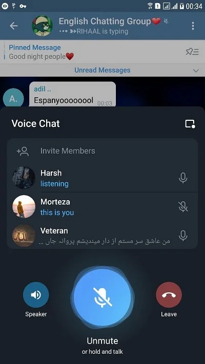 چگونه در ویس چت تلگرام شرکت کنیم