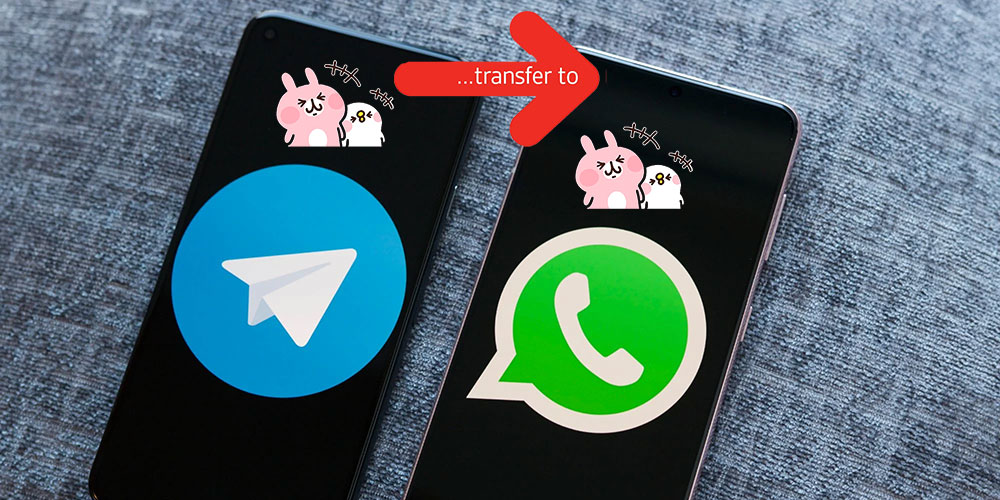 تبدیل استیکر تلگرام به واتساپ