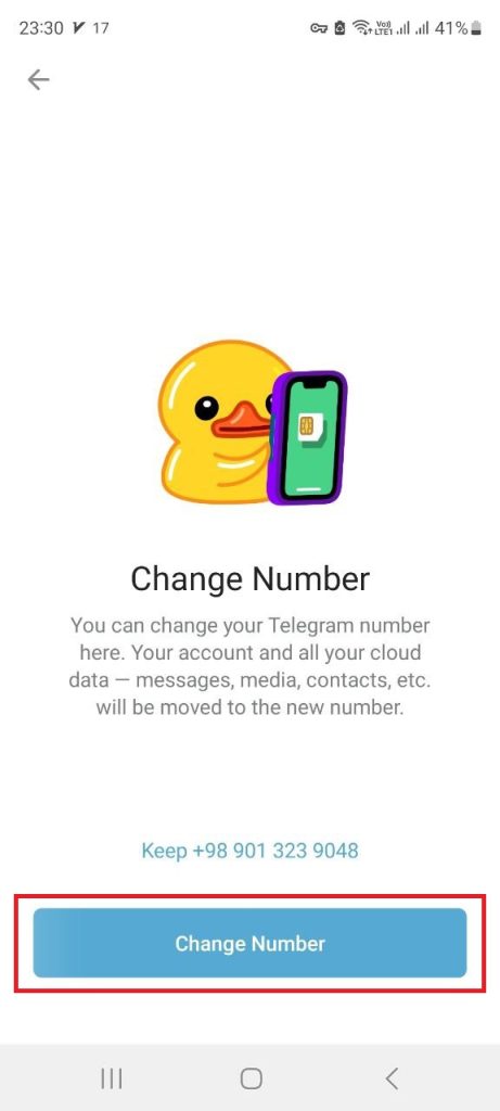 تغییر شماره تلگرام بدون فهمیدن مخاطبین